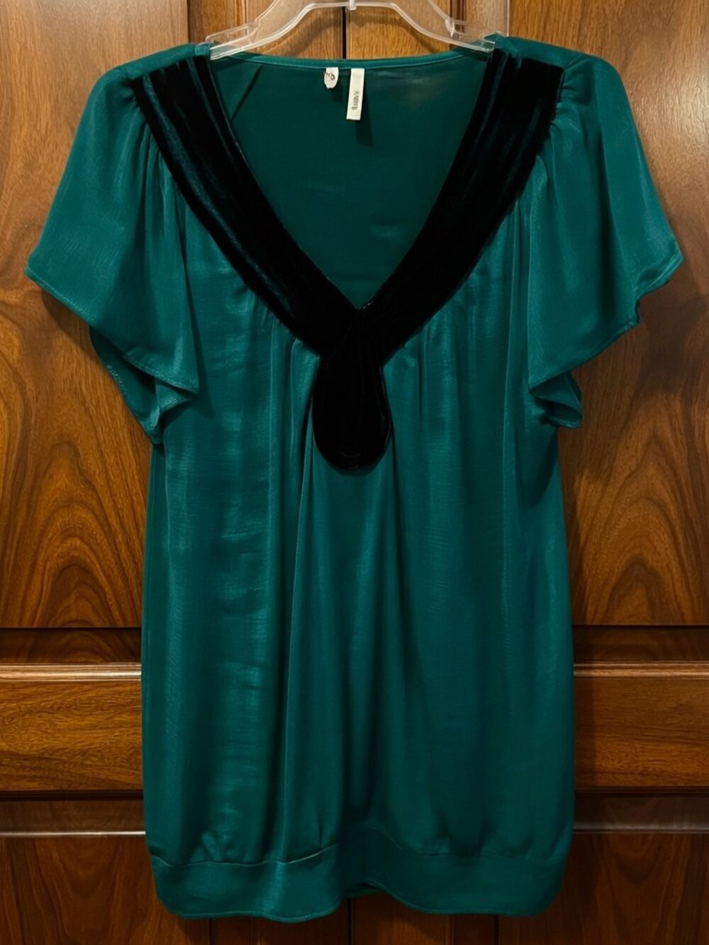 Plus size v-neck blouse